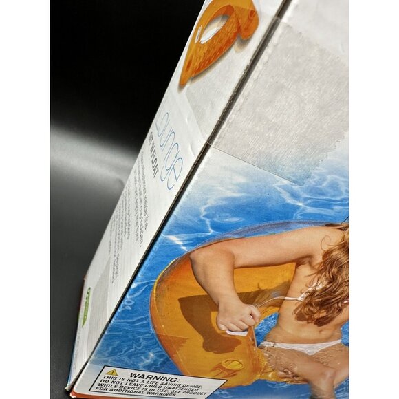 Intex Sit N Float Inflatable Lounge Pool Chair Swimming Beach Orange New In Box - Picture 9 of 14